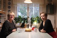 Färdtjänsten är en utmaning för synskadade konstaterar styrelsens Eivor Hafström (t.v.) och verksamhetskoordinator Alexandra Helander.