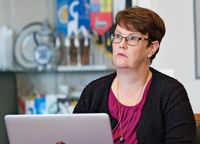 Kristina Lönnfors jobbar numera som stadskanslichef i Kotka.