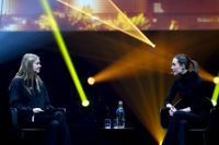 Sanna Marin gjorde ett omdebatterat framträdande på Slush 2022.