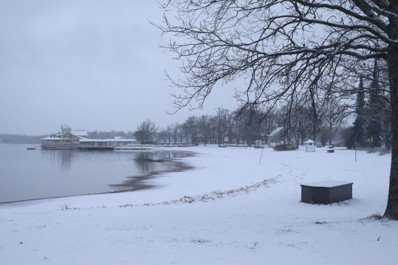 ... och samma plats fotograferad på söndag morgon.