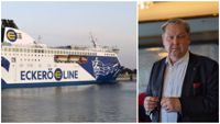 Konkurrensregler sätter stopp för ett direkt samarbete mellan Rederi Ab Eckerö och Viking Line. Rederierna konkurrerar på rutten mellan Helsingfors och Tallinn. Några planer på att samarbeta med Eckerö har Viking inte, säger vd Jan Hanses.