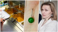 Rektor Lena Törnqvist ser med oro på det skedda. Nålen, av den sorten som finns på anslagstavlor, hittades intryckt i en köttbulle.