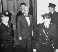 Den svenske spionen Stig Wennerström under rättegången 1963.