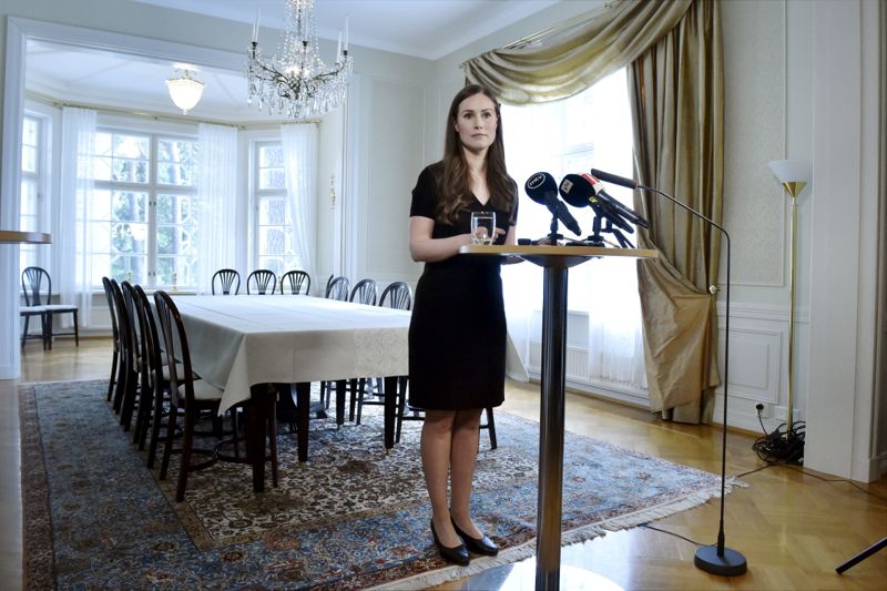 Salongen på Villa Bjälbo.