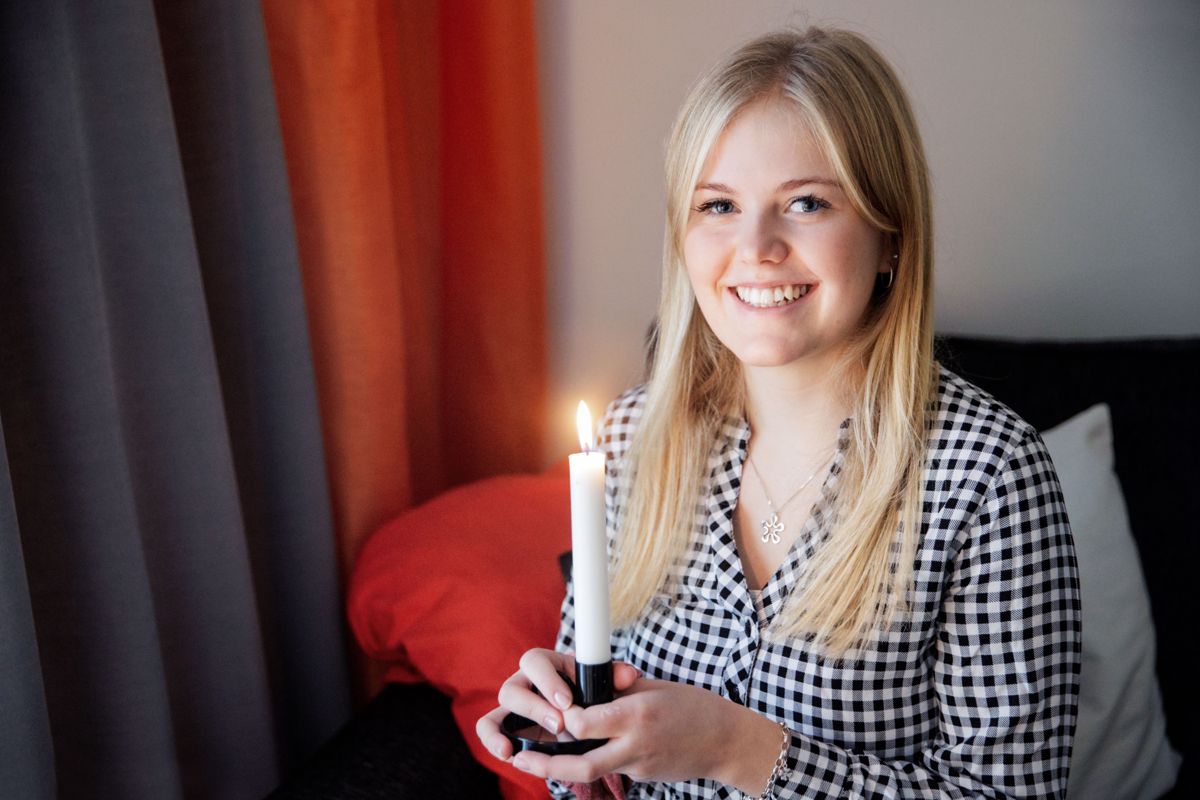 Wilma Grönqvist från Karis är Finlands lucia den här vintern.