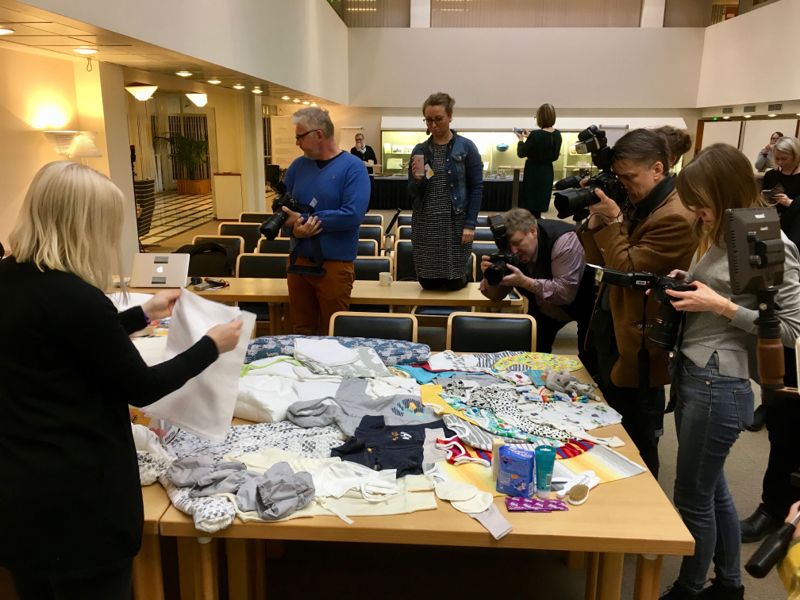 Det är en stor mediehändelse när FPA presenterar moderskapsförpackningen.