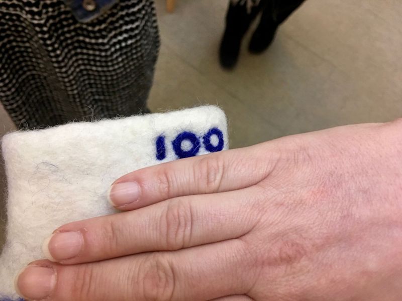Men det står 100, För Finland.
