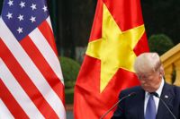 Donald Trump i Hanoi, Vietnam.