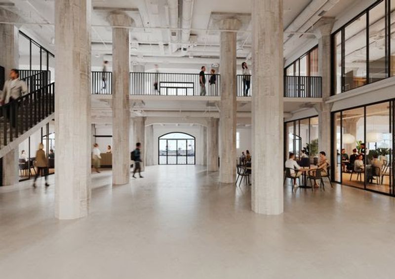 Ett atrium planeras i mitten av byggnaden.