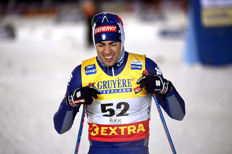 Italiens Federico Pellegrino deltar för nionde gången i världscupen i Ruka. Arkivbild.