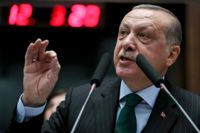"Vi kommer inte att lämna Jerusalem i händerna på en stat som mördar barn", sade Turkiets president Recep Tayyip Erdogan i ett tal på söndagen i staden Sivas.