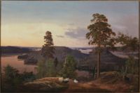 Haminanlaks. "Denna tafla är Finland", utbrast Zacharias Topelius hänfört då han första gången såg Ferdinand von Wrights tavla Utsikt från Haminanlaks (1853)