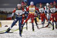 Storbritanniens Andrew Musgrave var den enda som slog sig in bland norrmännen i topp 10, men han bor och tränar i Norge. Arkivbild.
