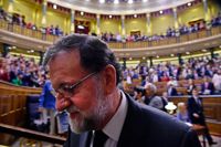 Mariano Rajoy under misstroendeomröstningen i spanska parlamentet i fredags.