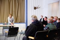 Gerd Högström, som aktiverat sig kring planerna också tidigare, kallade till mötet.