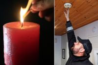 På batteridrivna brandvarnare finns en knapp som man ska trycka in i några sekunder — om den tjuter fungerar varnaren som den ska. Det är bra att placera en brandvarnare i varje sovrum och en i hallen.