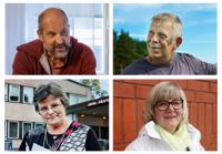 Sture Lindholm, Alf Norkko, Gabi Erroll och Benita Öberg förlänades med förtjänsttecken.