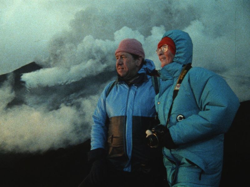 Maurice och Katia Krafft i Fire of love.