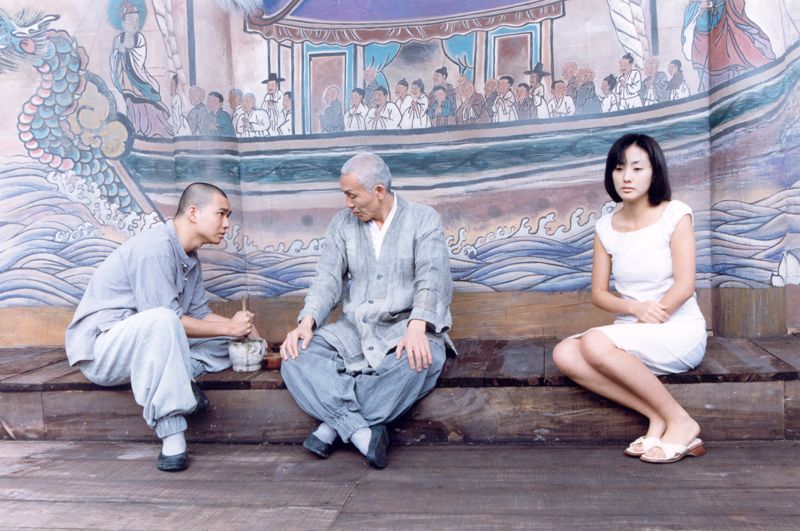Kim Jong-ho, O Yeong-su och Yeo-jin Ha i Fem årstider.