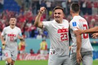 Xherdan Shaqiri och Schweiz får spela åttondelsfinal på tisdag.