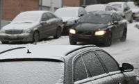 Så här såg det ut i Södrik i Esbo på söndagen. Liknande väder, men ställvis mer snö, är att vänta i början av veckan.