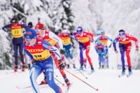 Klimatdemonstrationer störde herrarnas masstart, 20 kilometer, i Lillehammer på söndagen.