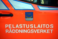 Räddningsverket larmades till Sockenbacka vid halv nio-tiden på söndagskvällen.