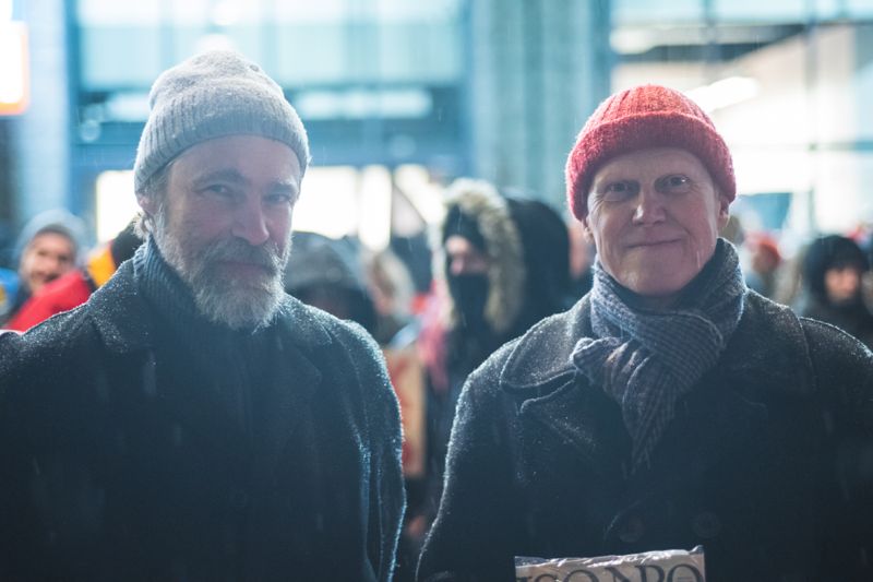 Markus Kåhre och Thomas Wallgren är glada att uppslutningen blad de högerextrema inte tilltagit.