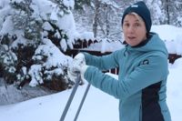 Erika Klefström i Sjundeå kommer inte ihåg att det skulle ha snöat så här mycket redan i december på de tjugo år hon bott i Käla. 