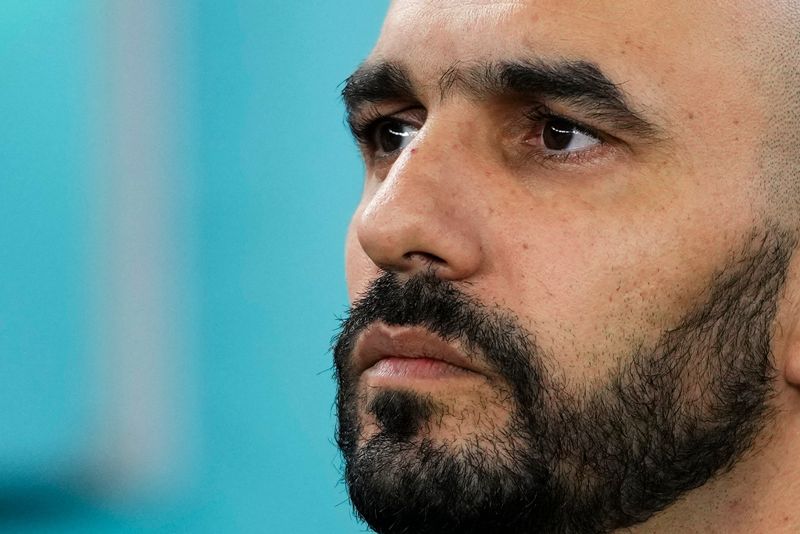 Förbundskaptenen Walid Regragui.