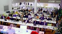 Östra Nylands välfärdsområdesfullmäktige samlades i Lyceiparkens skola på tisdagen för att godkänna den historiska första budgeten.
