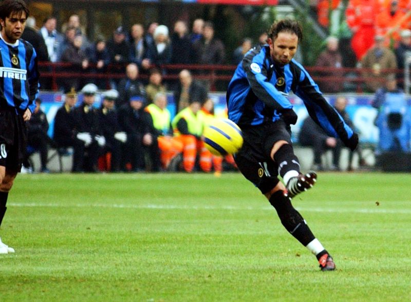 Sinisa Mihajlovic under sin tid i Inter, 2004.