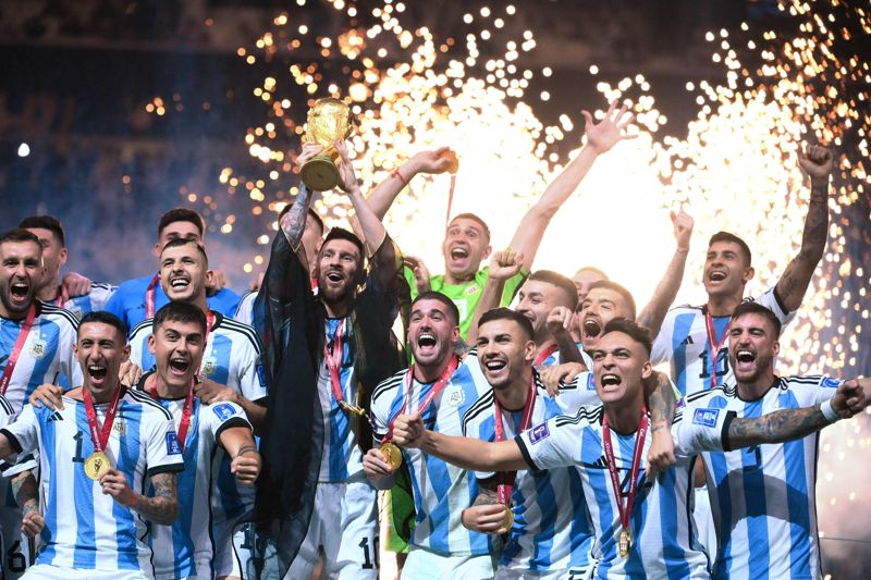 Argentina firar guldet.