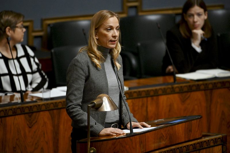 Sandra Bergqvist säger att utsatthet och marginalisering driver brottslighet. Hon är kritisk till att Sannfinländarna i interpellationsdebatten skyller så starkt på invandringen.