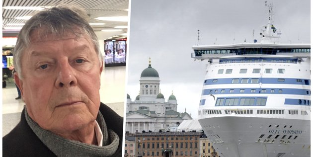 Kortbetalningarna fungerade inte på Silja Symphony när Mosse Wallén klev ombord natten till måndag.