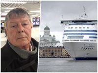 Kortbetalningarna fungerade inte på Silja Symphony när Mosse Wallén klev ombord natten till måndagen.