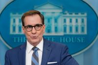 John Kirby, talesperson för Vita husets nationelle säkerhetsrådgivare. Arkivbild.