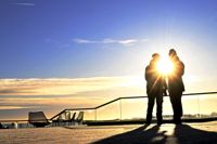 Året inleddes i vackert solsken: bilden är från Ärtholmen i Helsingfors den första januari. Därefter har månaden varit betydligt mer mulen än vanligt.