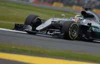 Lewis Hamilton var snabbast i Silverstone.
