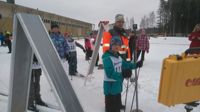 STARTKLAR. Arthur Lindqvist från Kvarnbackens skola var en av de cirka 250 lågstadieelever som i veckan gav sig ut i Kokonterrängen på skidor.