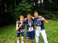 Mikko Siren, Einari Heinaro och OK Trians Otto Simosas vann bronsmedaljerna i student-VM i Ungern.