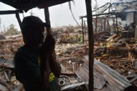 Stora delar av Haiti totalförstördes när orkanen Matthew drog in över landet.