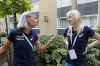 Gröna. Anne-Mari Hyryläinen och Laura Manninen deltar i sitt första EM.