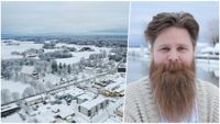 I nuläget finns det inte många flervåningshus i Ingå. Kommunen kan ändå bygga fler ifall behovet finns, men frågan är om det är ändamålsenligt. Till höger Eric Roselius som är planläggningschef i Ingå.