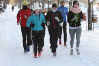 MOT VÄRMEN. Den här januarimorgonen i januari var det tjugo grader kallt då en handfull deltagare i maratonkursen begav sig ut på ett löppass. På söndag i Wien kan temperaturen gå upp till sexton värmegrader.