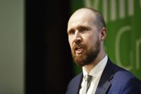 De grönas ordförande Touko Aalto.