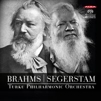 Reinkarnation. Konvolutet pryds av Johannes Brahms och Leif Segerstam sida vid sida.