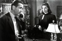 Veckans mästerverk. Utpressning med Humphrey Bogart och Lauren Bacall i sänds i Yle Teema lördag kl. 21.57.