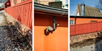 TYDLIGA SPÅR. Ännu efter påsk såg man tydliga spår på Kyrkobrinken av oljans väg ner mot gatubrunnen.