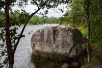 FISKESTEN. PÅ den där stenen satt Alexander III och fiskade abborre och rökte cigarr.
